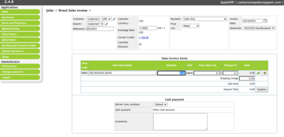 Sales Module
