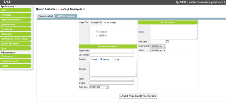 Human Resource Module
